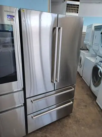 Bertazoni stainless steel counterdepth 4 door french door refrigerator