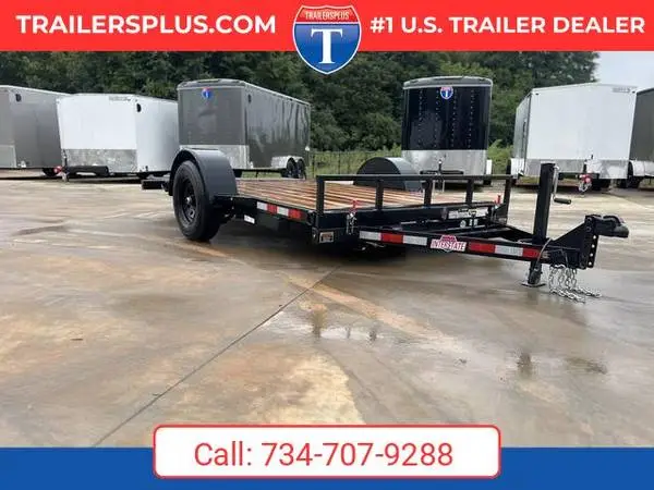 2026 Interstate 6.5X12 Single Axle Tilt 5K Trailer Black