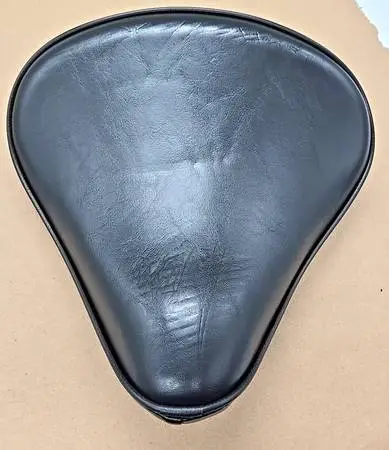 Le Pera Wide Solo Seat 497350 Spring Mounted Black Vinyl Harley Choppe