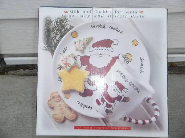 Santas Milk & Cookie Set