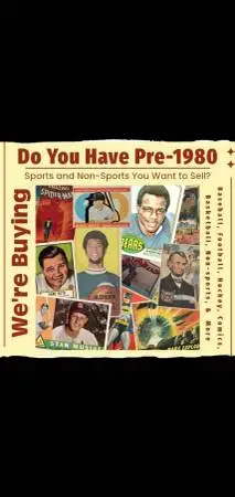 BUYING OLD 1880s THROUGH 1970s SPORTS & NON SPORTS CARDS