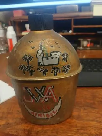 WW2 German POW Canteen Trench Art