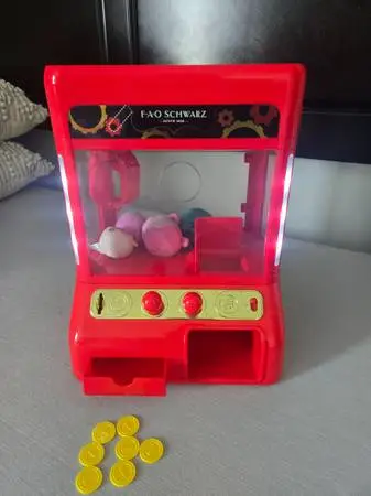 FAO Schwarz Arcade Claw Game with Plush Prizes