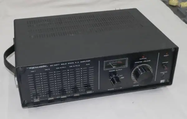 4+ Channel, Realistic MPA-80 80 Watt Public Address Amplifier