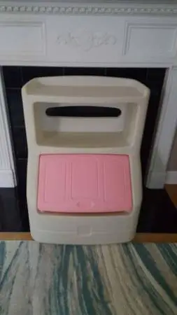 Step2 Toy Box with Bookshelf - White/Pink