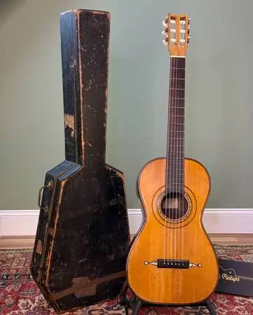 1826 Louis Panormo Romantic Period Parlor Guitar