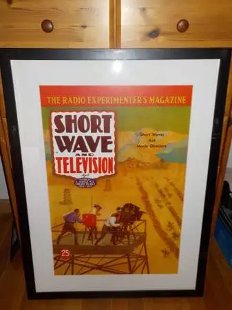 2 X 4 Vintage Short Wave & TV Cover Print