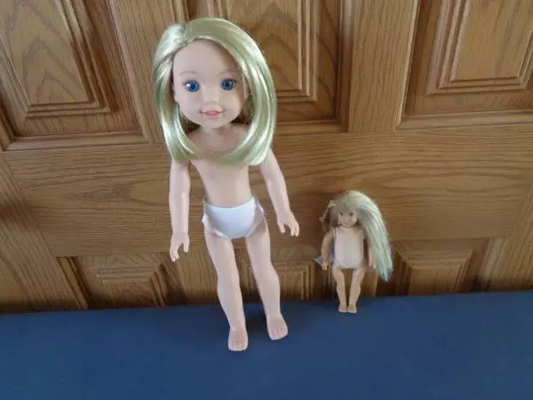 American Girl Wellie Wishers Camille 14.5 inch Nude Doll