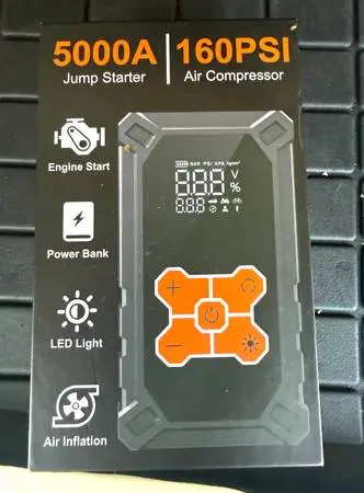 5000A Jump Starter + Air Compressor for Rent