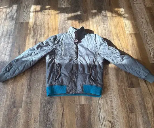 Gray Quilted Jacket