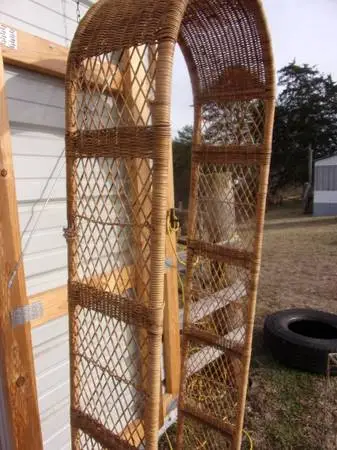 vintage wicker cabinet LOOK