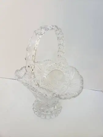 Vintage Hofbauer Byrdes Crystal Basket