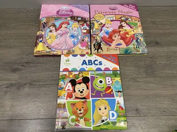 LOOK & FIND 3 LARGE BOARD BOOKS ~ DISNEY PRINCESS ~ PRINCESS MAGIC