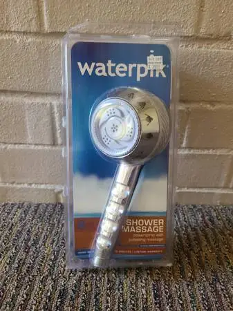 NEW!  Waterpik 8 Mode Shower Massage W/Hose