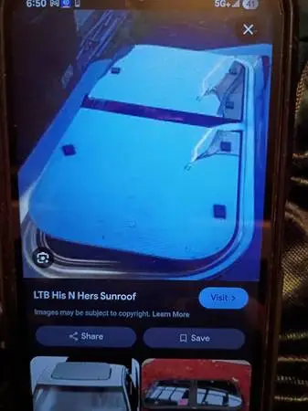 Iso split pop up sun roof his and hers Tport