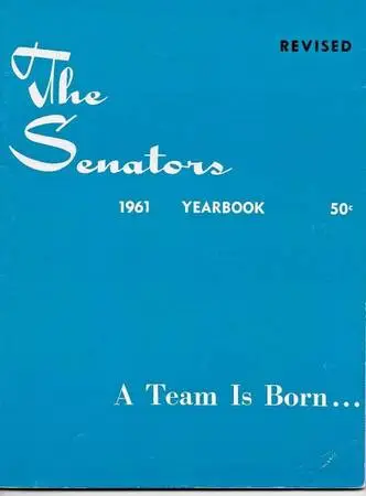 1961 washington senators yearbook