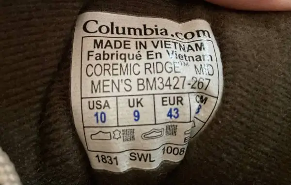 Brand new Columbia shoe