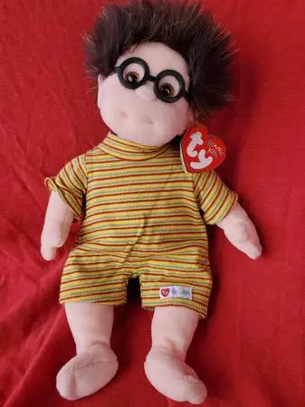 Retired 2000 Ty Beanie Kids SPECS Boy Toy Doll