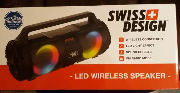 Swiss Design LED Wireless Speaker