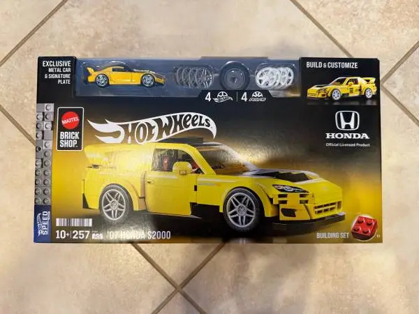 Mattel Brick Shop Hot Wheels Honda S2000 RARE JDM