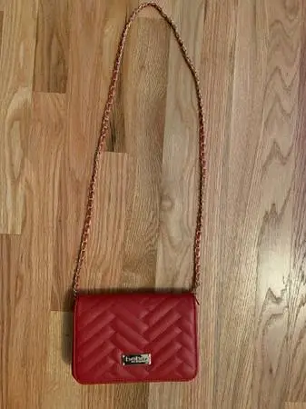 Bebe Los Angeles red/maroon bag