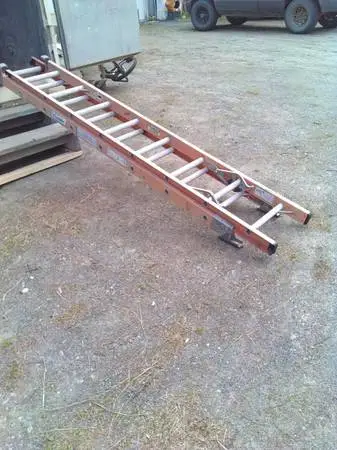 16 ft Louisville Ladder and (32 ft Werner that needs repair)
