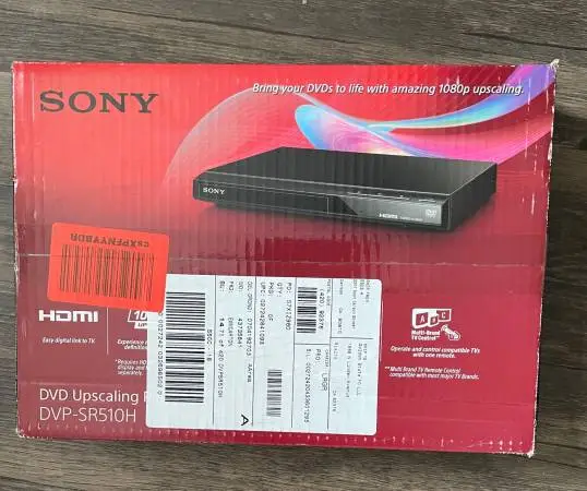 Sony DVD Player.    NEW IN BOX