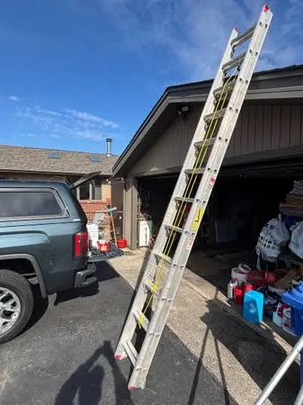 Werner Aluminum  1-24 Extension Ladder and 1-21’ aluminum ladder s
