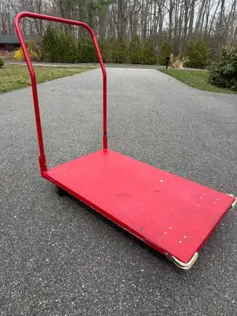 Dayton 42” x 24” Rolling Cart Removable Handle 340 lbs Capacity 1W819F