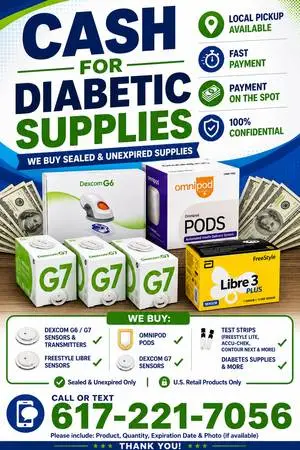💵 WE BUY DIABETIC SUPPLIES 💵