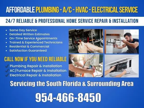 👉AFFORDABLE | PLUMBER | HVAC-AC | ELECTRICIAN | REPAIR & INSTALLATION