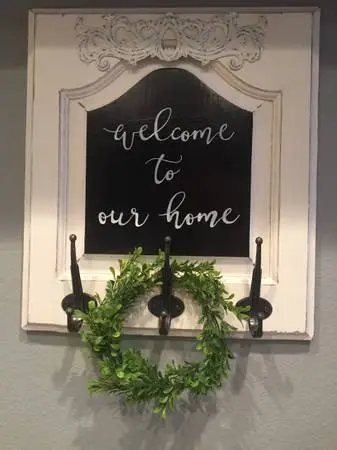 *Creative Chalkboard -Welcome To Our Home