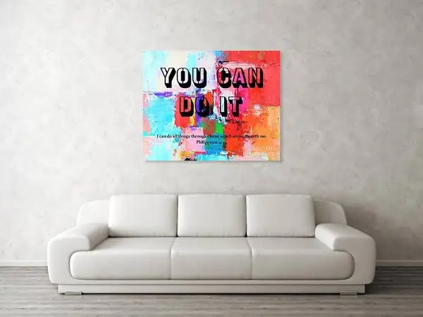 Giant Size 40x32 Confidence Builder Poster - You Can Do It