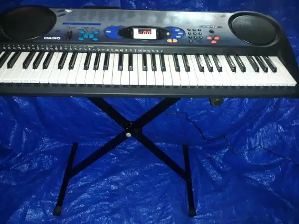 Casio Keyboard With Stand + Power Cord