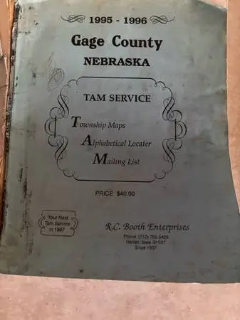 Gage-Otoe township books