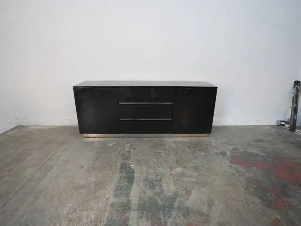 A&X Italian Modern Black Crocodile & Rosegold Dresser $799.00 72 W x