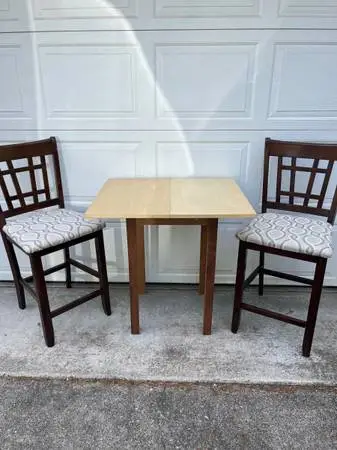 All Wood Handmade Breakfast or Utility Table
