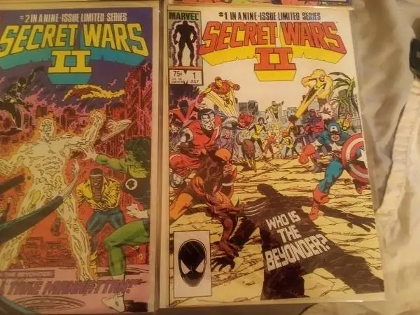 Marvel Secret Wars II, Books 1-9, The Complete Set, Good Condition