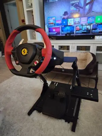 Xbox - Thrustmaster Ferrari Steering Wheel & Stand