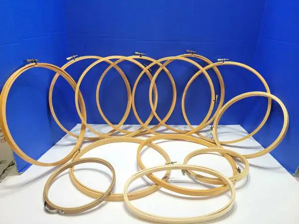 Large Lot Wood Embroidery Hoops