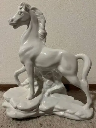 Vintage Ceramic Horse Lamp