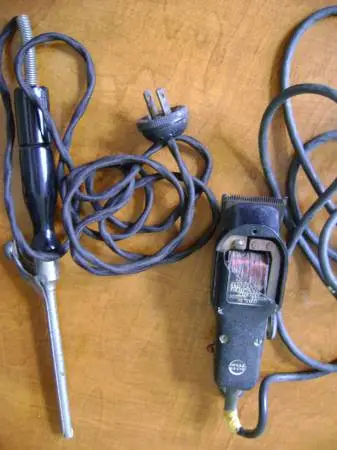 * Grandmothers Vintage Curling Iron, Clippers,