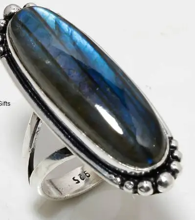 brand new labradorite silver ring for sale