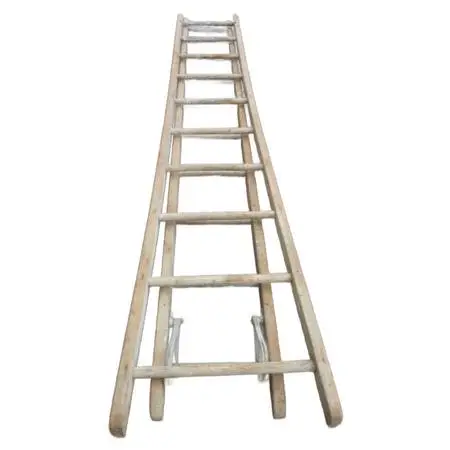 PRICE REDUCED:  Antique Wood Extension Ladder - 20 FT