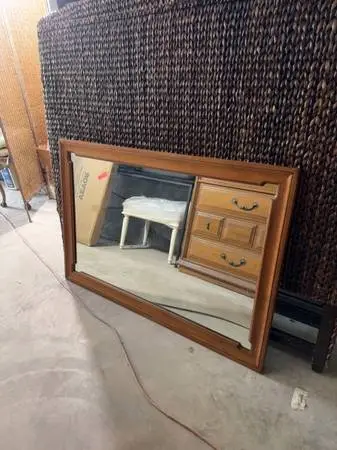 VTG Tell City Solid Hard Rock Maple Colonial Early American 48 Mirror
