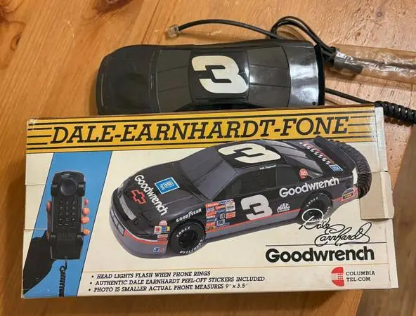 Dale Earnhardt Fone #3 Nascar Car Phone GM Goodwrench Columbia Tel-Com
