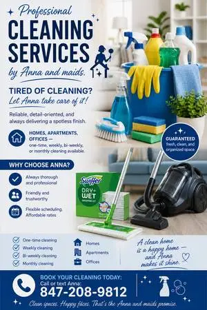 CLEANING BY ANNA & MAID