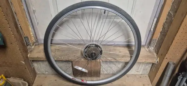 Alex Rim with Shimano Cassette, Tire, Tube