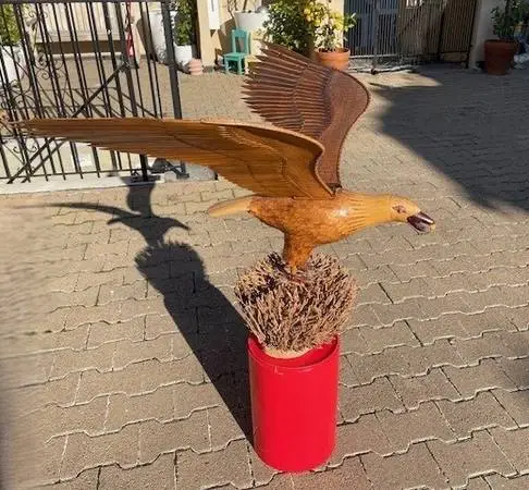 Antique Woven Wicker Eagle, Shanghai Collection