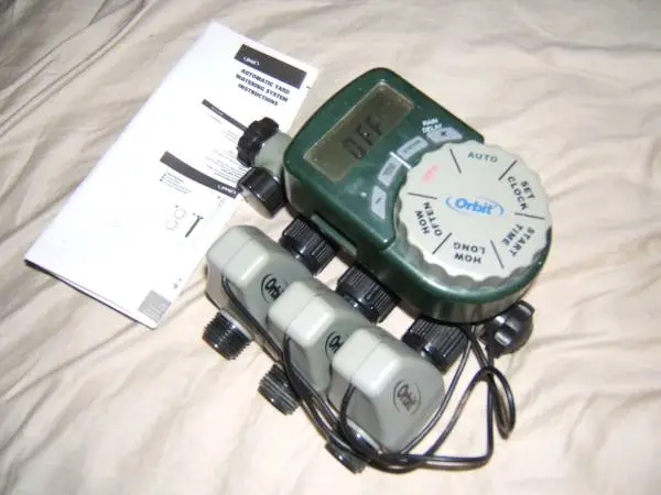 ORBIT #56544 PROGRAMMABLE WATERING TIMER. 4 HOSE CONTROL